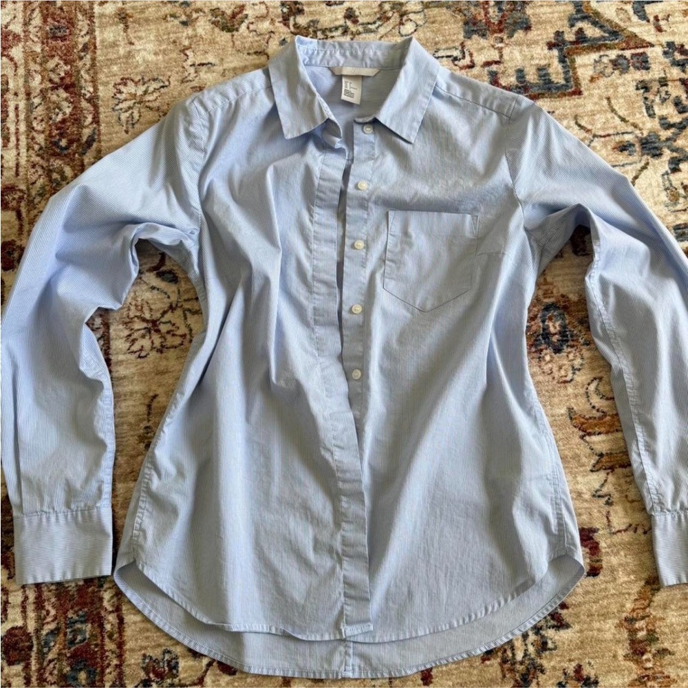 H&M Light Blue Pinstripe Shirt